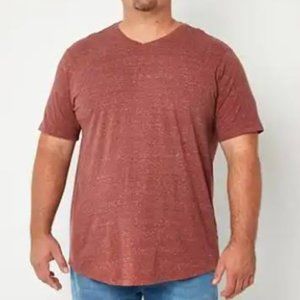 mutual weave Big and Tall Mens V Neck Short Sleeve T-Shirt 5XL - NWT